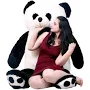 Bhagwati Soft Toy Panda 2 Feet Black White Teddy Bear for Girls, Panda Teddy Bears, Teddy Bears Toys Big Size Latest (Black White)